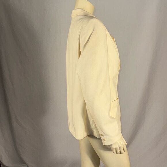Vintage Sears Cream Blazers That Fit Women’s Button Down Blazer Size 14 - Picture 7 of 14